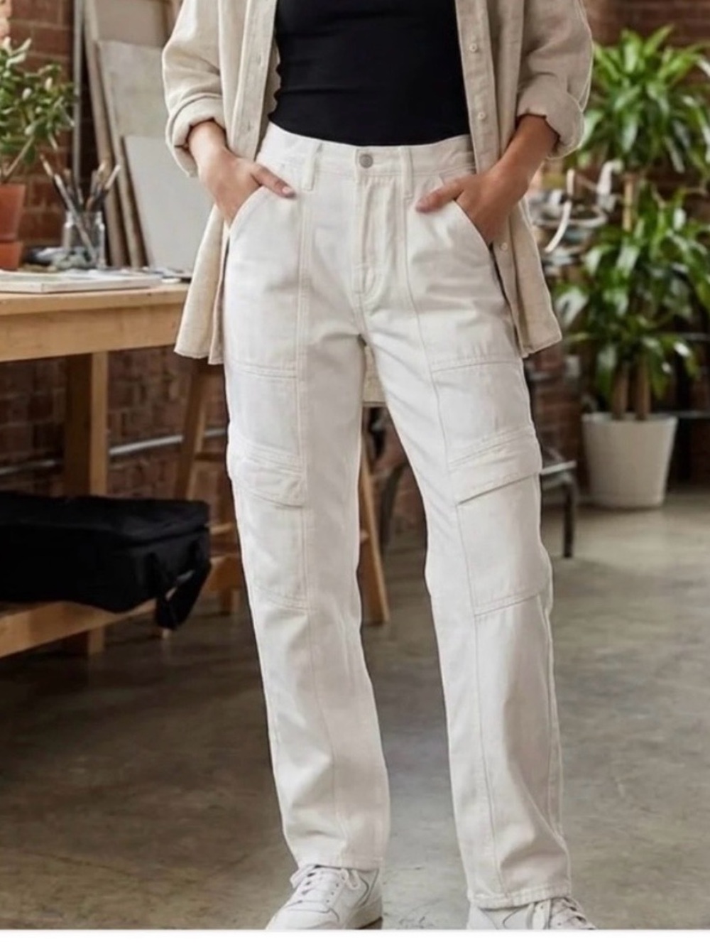 AGolde Cooper Cargo denim.